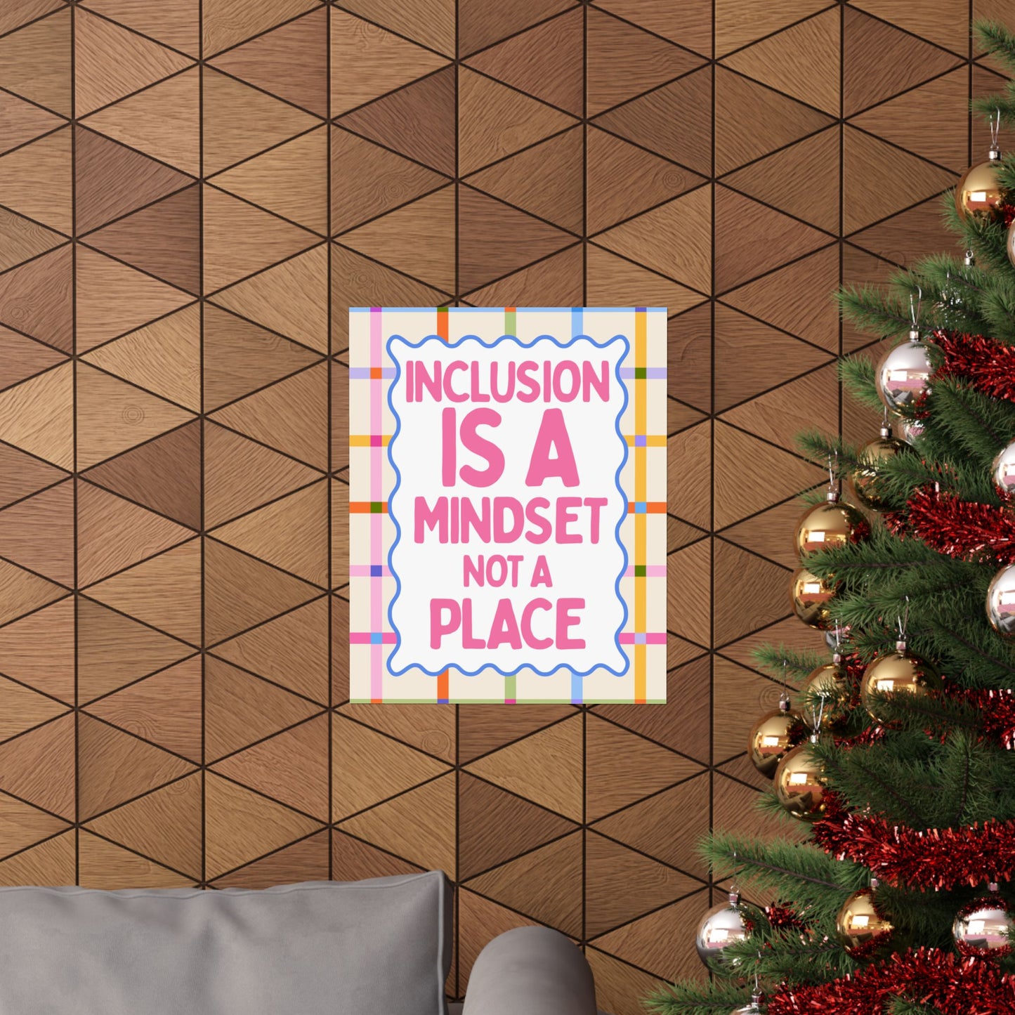 Inclusion is a Mindset Poster | Special Education Classroom Decor | Neurodiversity Affirming Wall Art | Inclusive Education Print