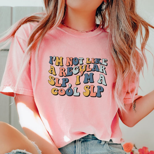 Cool Speech Therapist Tee, Funny SLP SLPA Graphic Tee, Gift for Speech-Language Pathologist