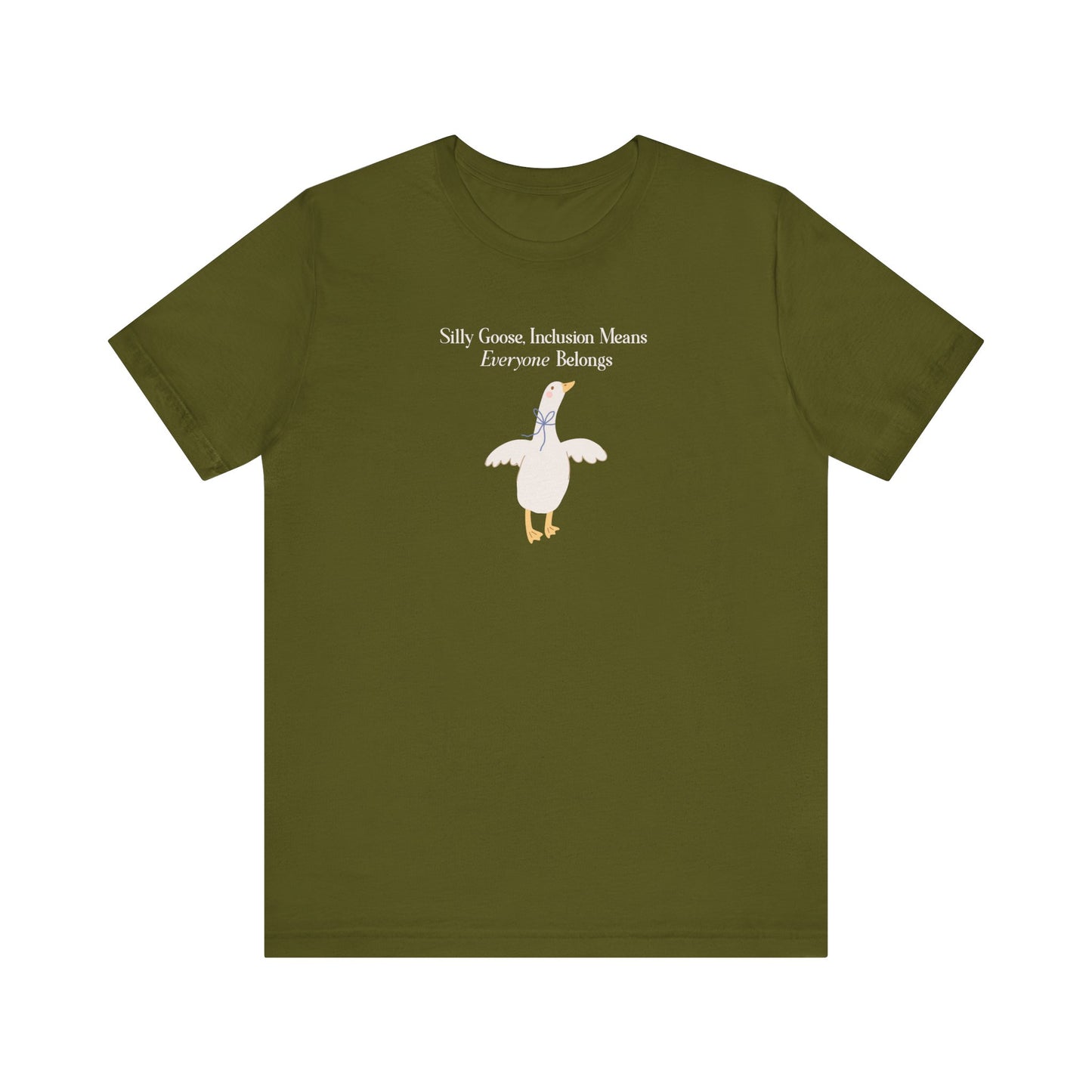 Goose Inclusion T-Shirt - Bella Canvas, Everyone Belongs Tee for Teachers, Therapists, Neurodiversity Advocates, Autism Acceptance T-Shirt