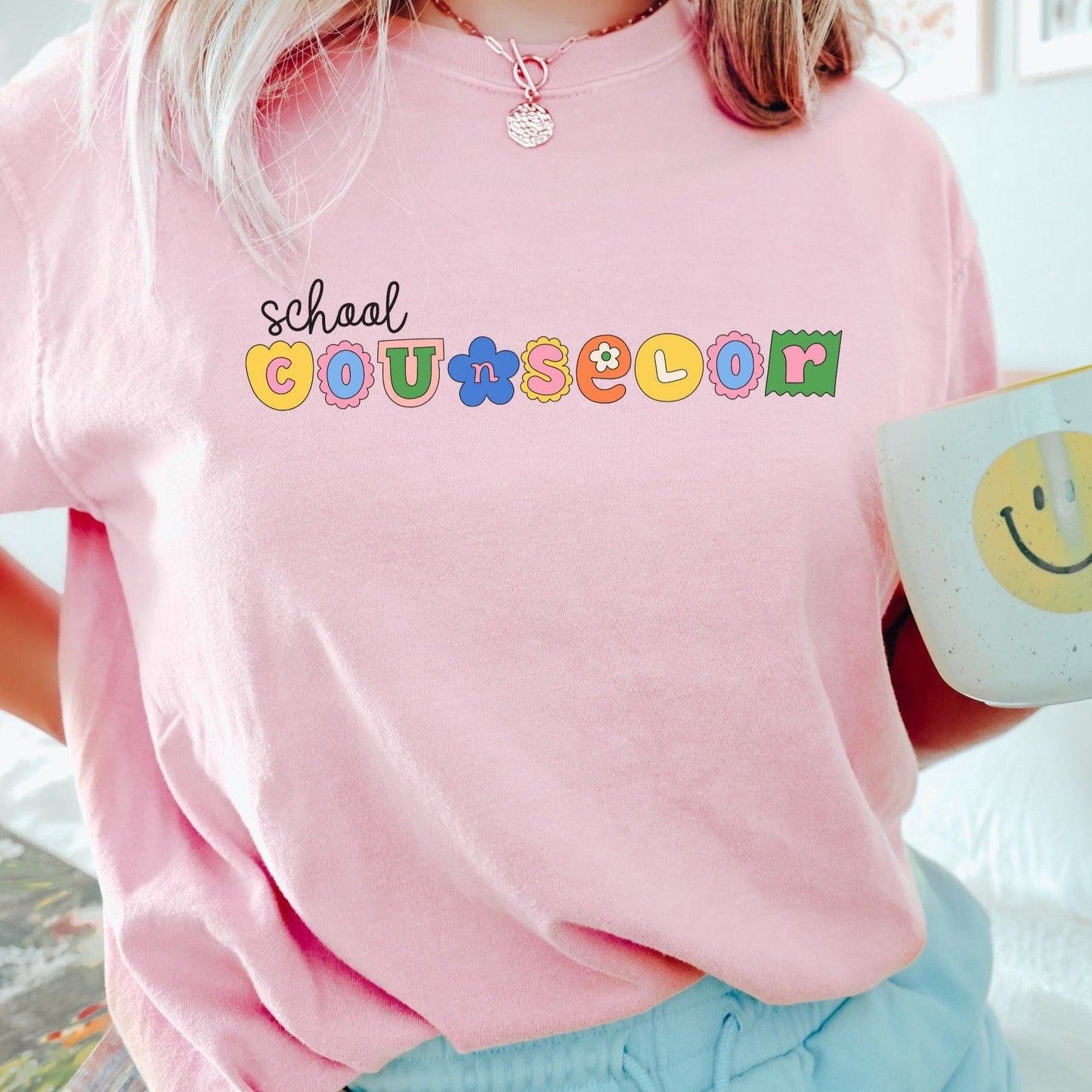 Comfort Colors school counselor Tee, retro school counselor, gift for school counselor