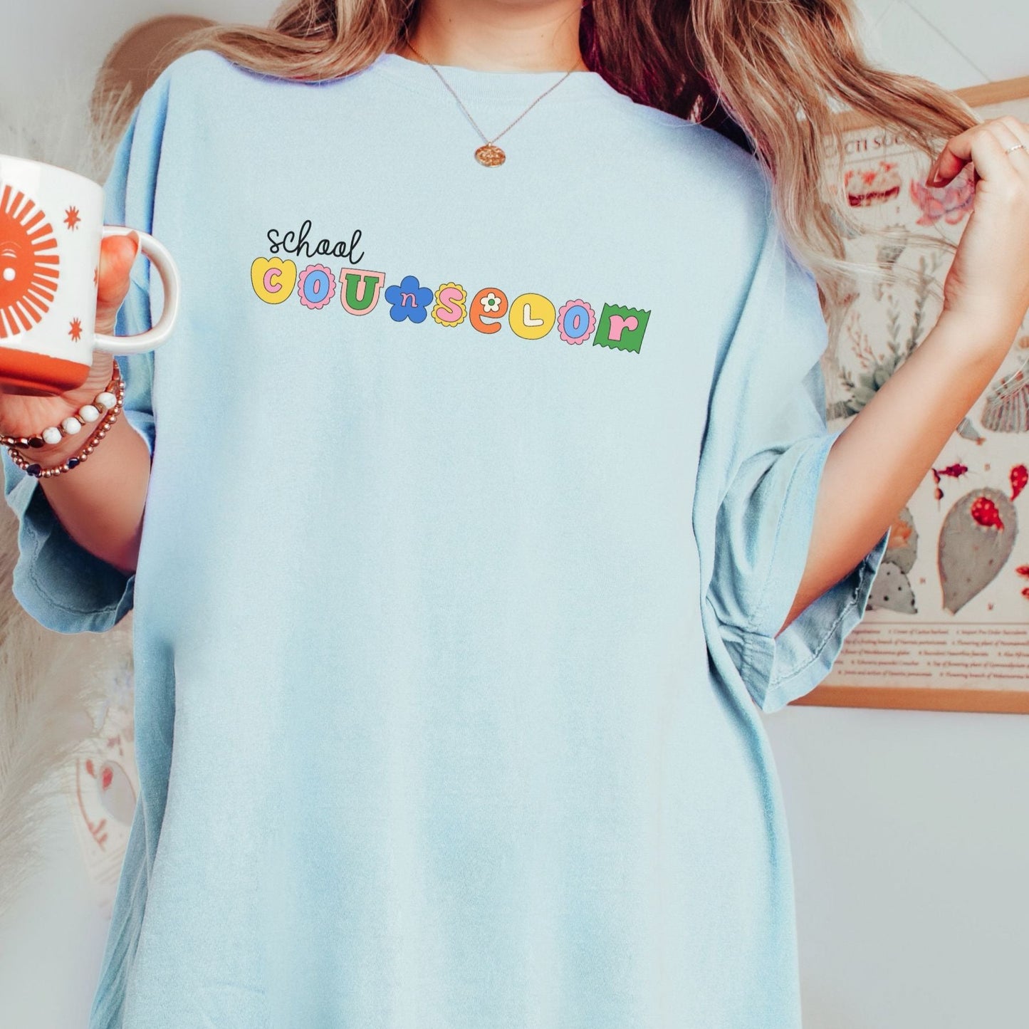 Comfort Colors school counselor Tee, retro school counselor, gift for school counselor