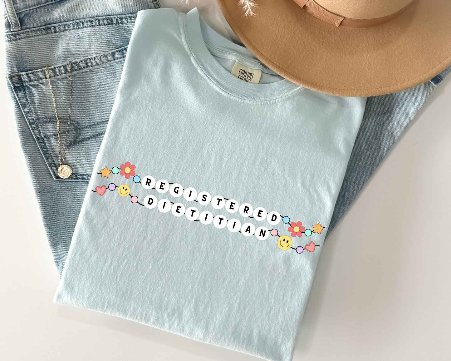 Registered Dietitian Friendship Bracelet T-shirt, Registered Dietitian Shirt, gift for Registered Dietitian, Comfort Colors 1717