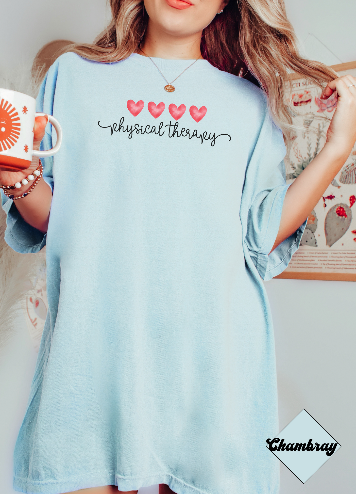 Physical Therapy Valentines Day Heart T-shirt, Minimalist physical therapist tee, gift for pt pta, comfort colors 1717