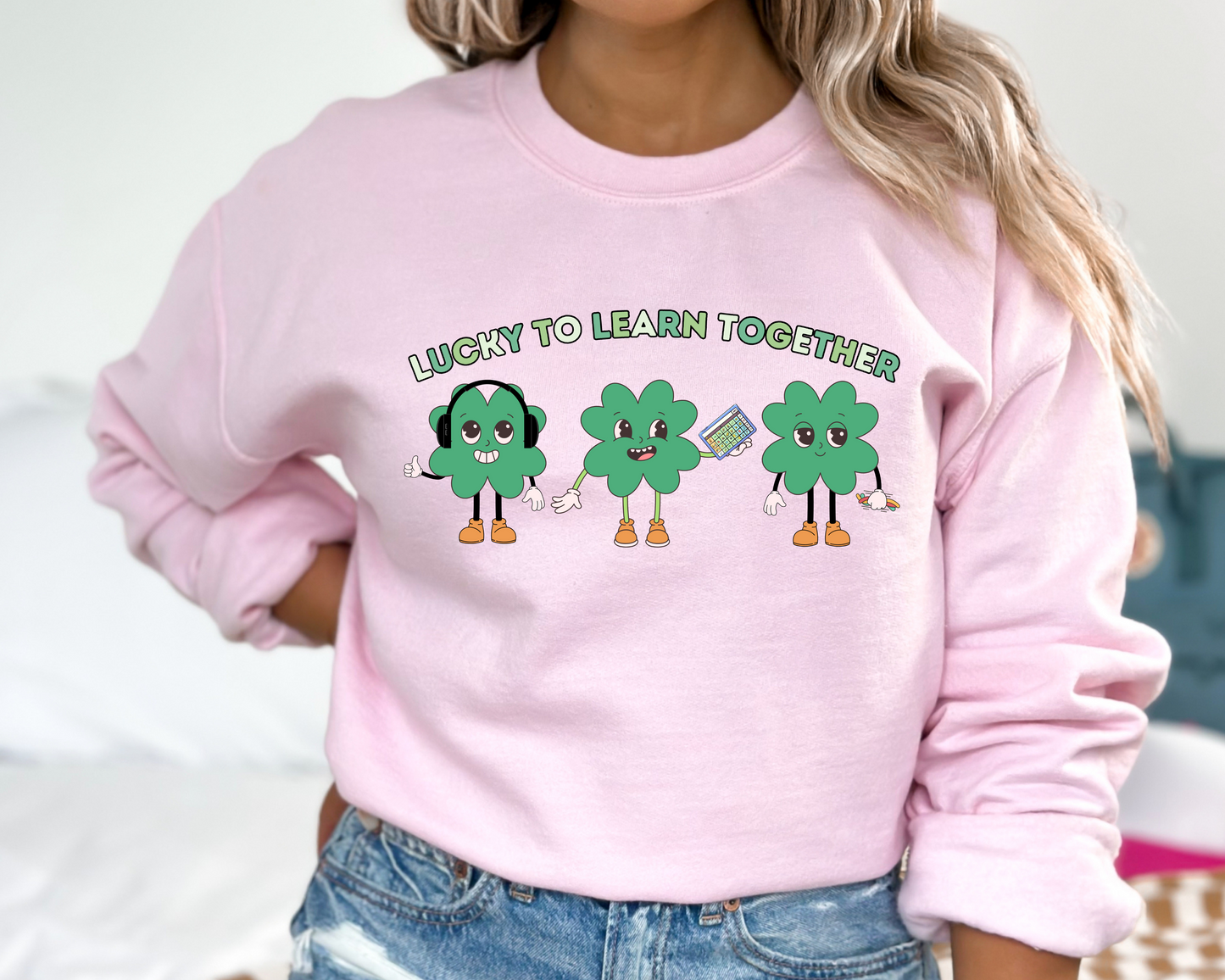 Inclusion and Acceptance St. Patrick's Day Sweatshirt, Advocacy and Inclusion Apparel, Special Education Crewneck, Gildan 18000