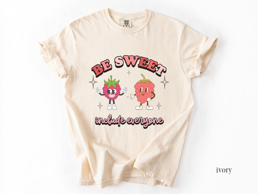 Spring Inclusion and Acceptance T-shirt, Special Education Teacher Apparel, Be Sweet Include Everyone Tee, Comfort Colors 1717