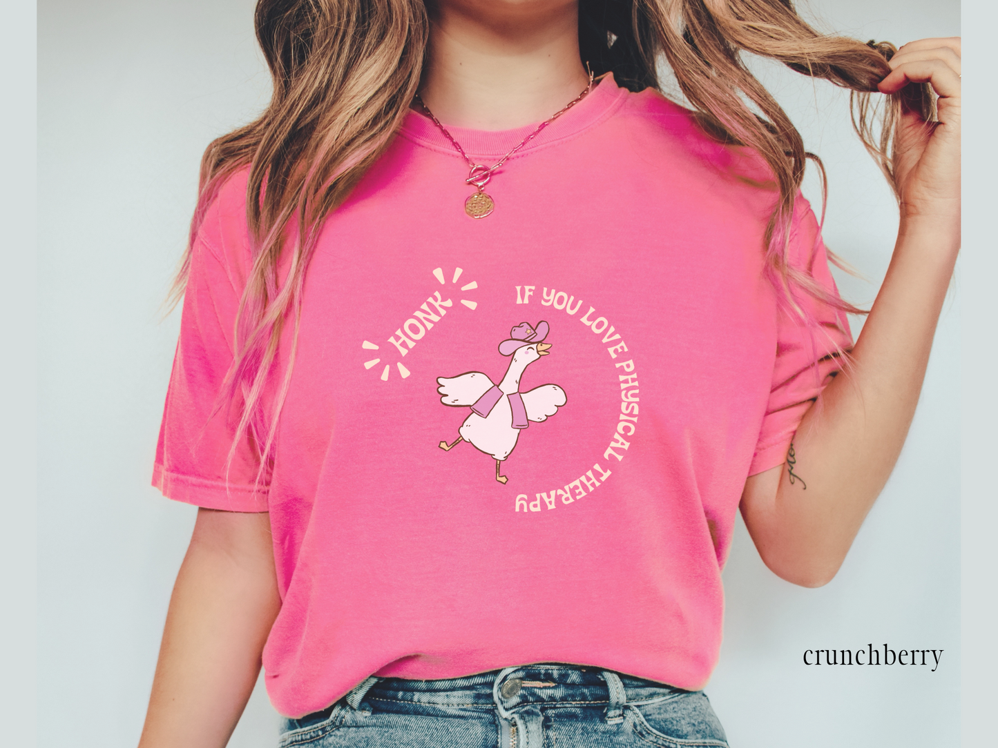 Honk If You Love Physical Therapy Shirt, Goose Physical Therapy T-Shirt, Cute Gift for Physical Therapists DTP PTA