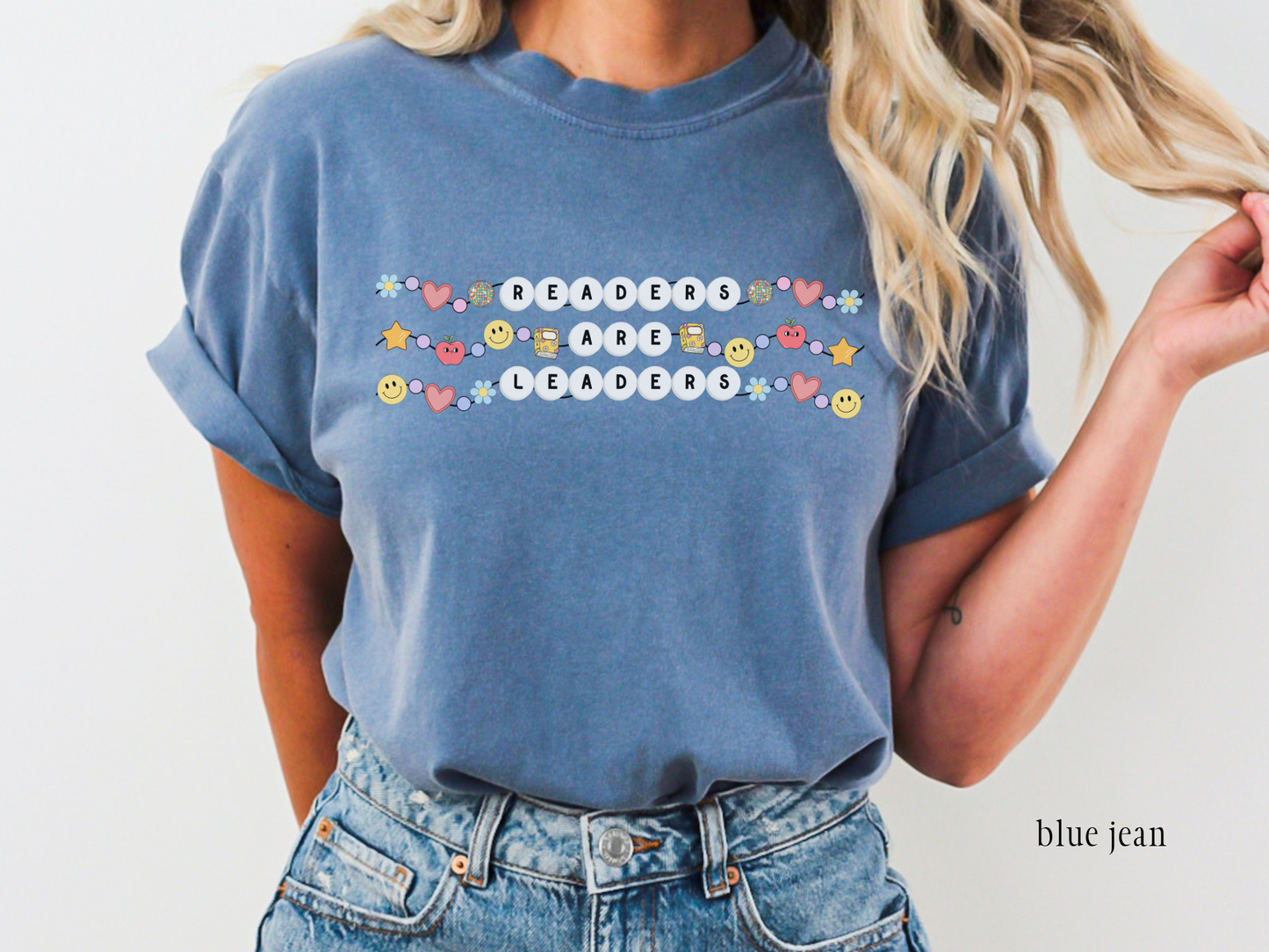 Friendship Bracelet School Librarian shirt, Readers are Leaders, Reading Teacher Tee, Gift for School Librarian
