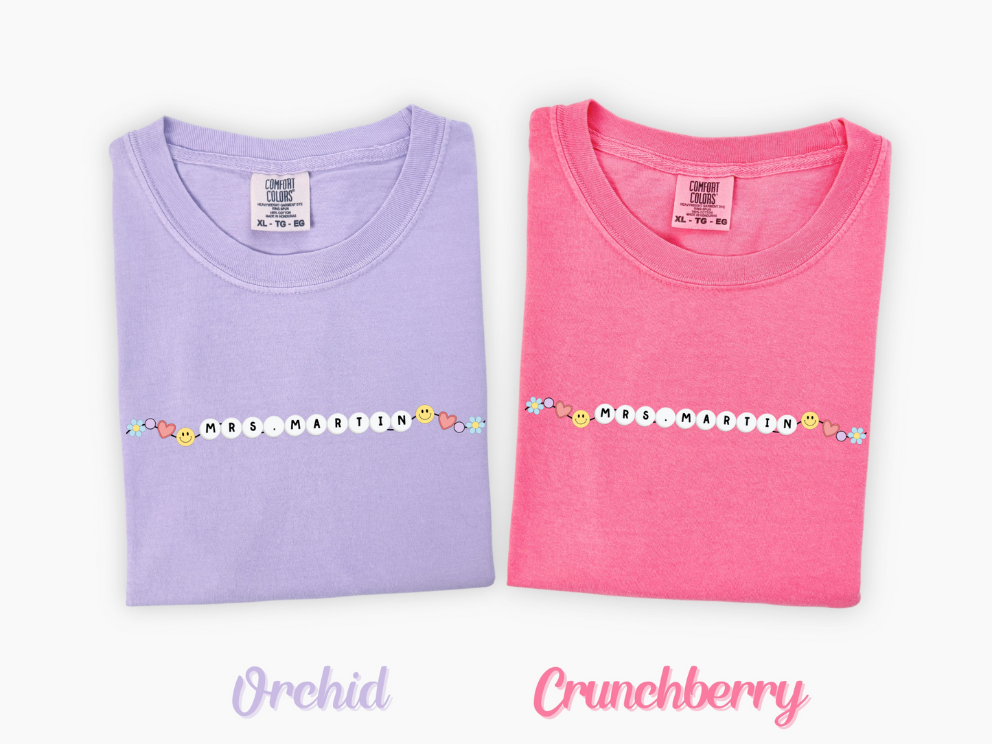Personalized Friendship Bracelet Shirt - Custom Name or Occupation Teacher Gift