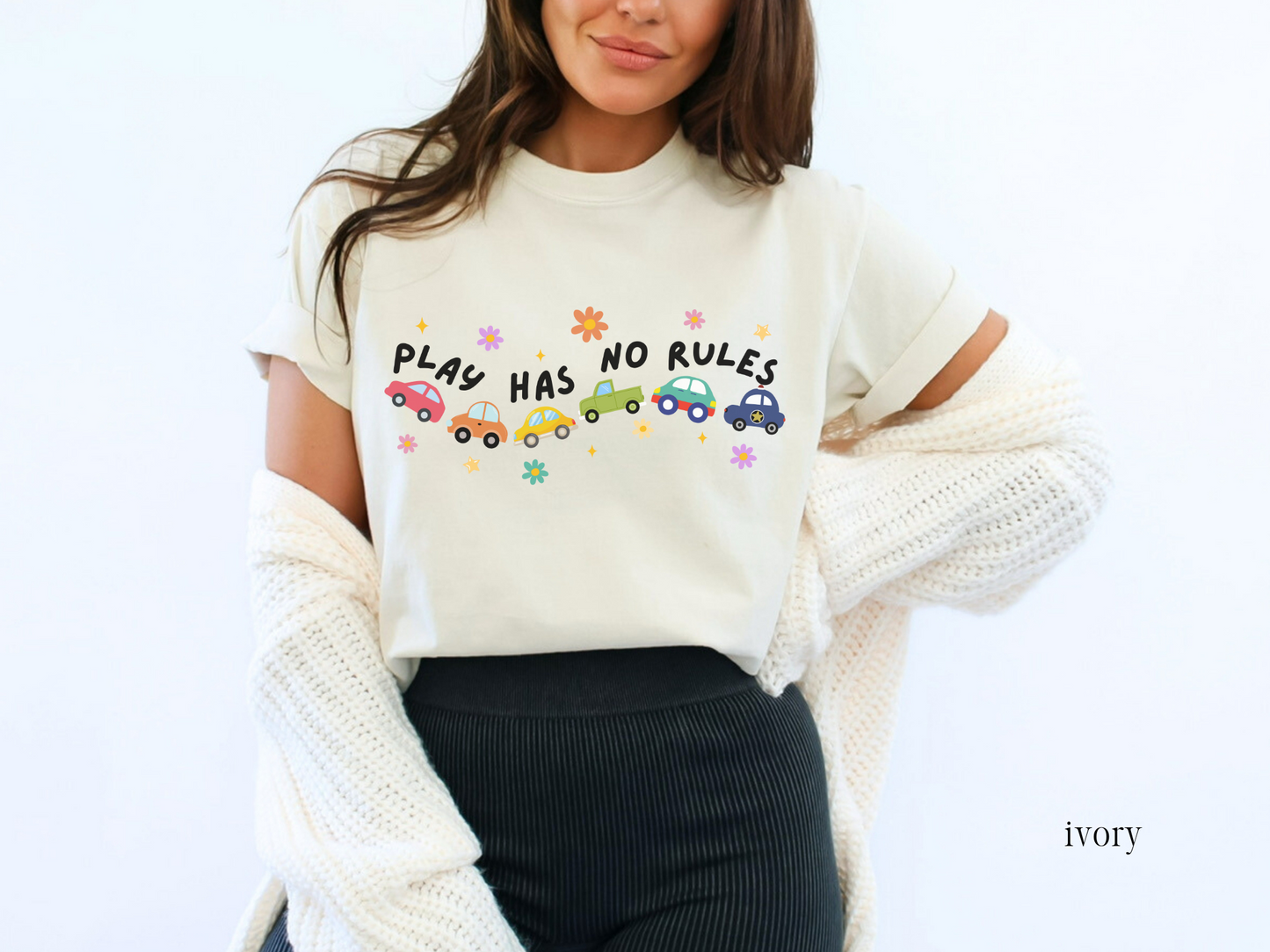 Play Has No Rules, Inclusion and Advocacy Tee, Autism Acceptance Shirt, Gift for Teacher Therapist Counselor, Comfort Colors Tee