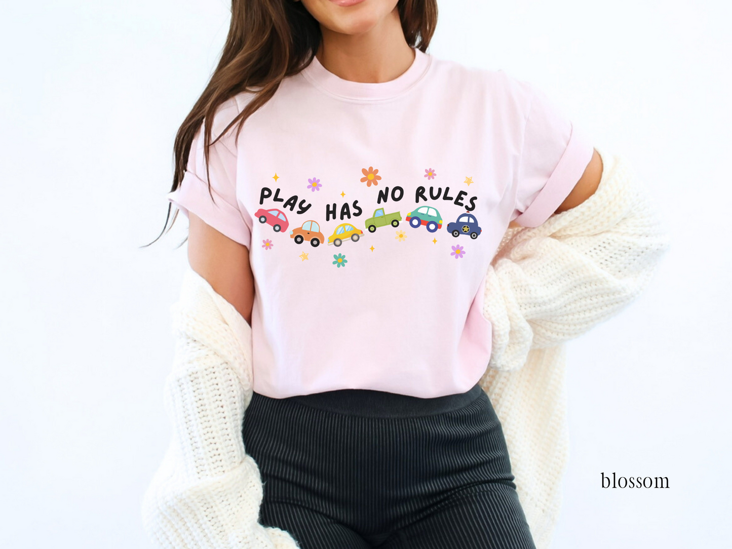 Play Has No Rules, Inclusion and Advocacy Tee, Autism Acceptance Shirt, Gift for Teacher Therapist Counselor, Comfort Colors Tee