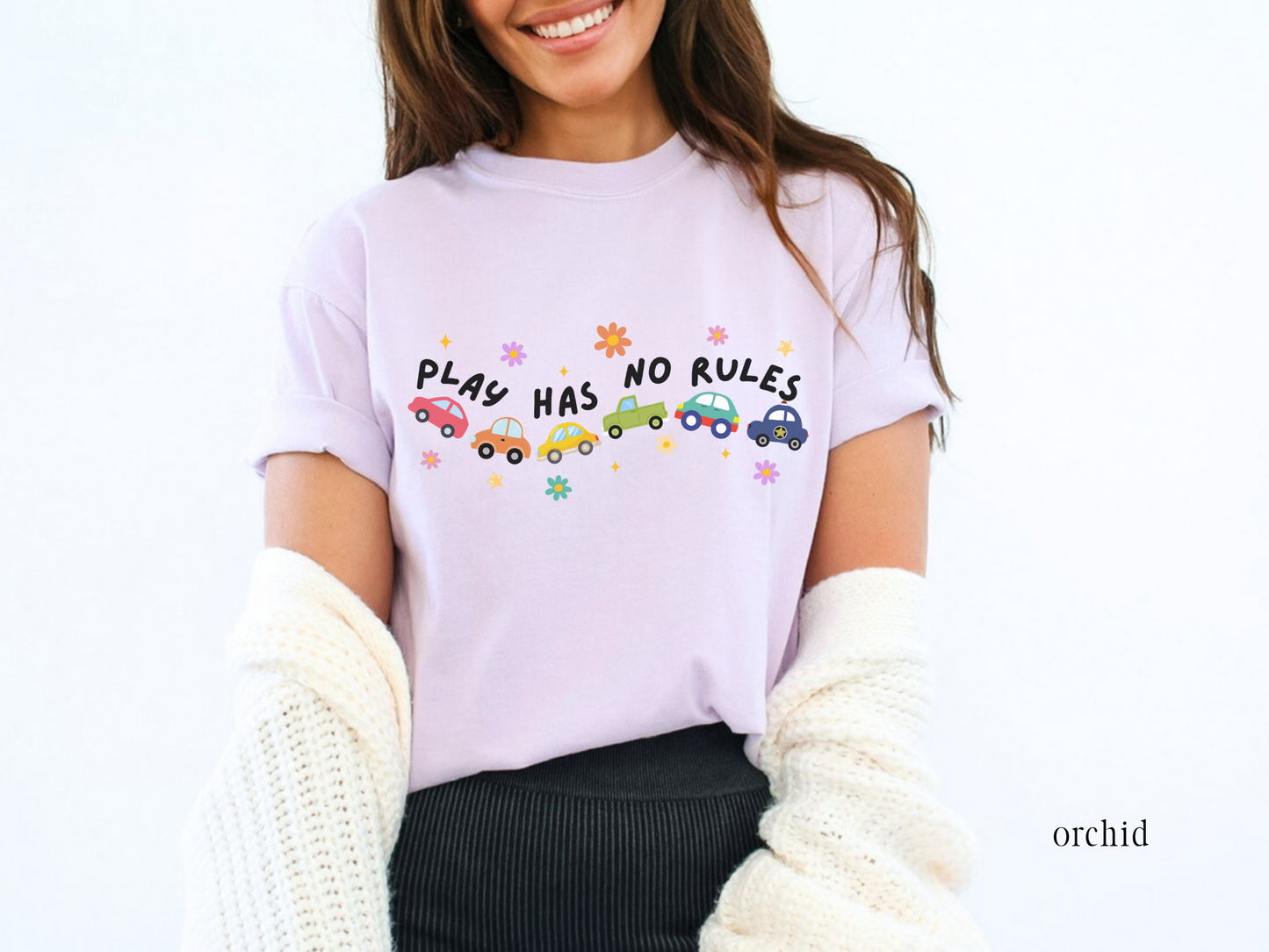 Play Has No Rules, Inclusion and Advocacy Tee, Autism Acceptance Shirt, Gift for Teacher Therapist Counselor, Comfort Colors Tee
