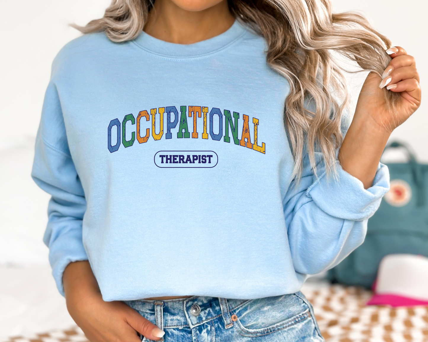 Varsity Occupational Therapist Sweatshirt, OT crewneck, OT College Style sweatshirt, Gift for OT