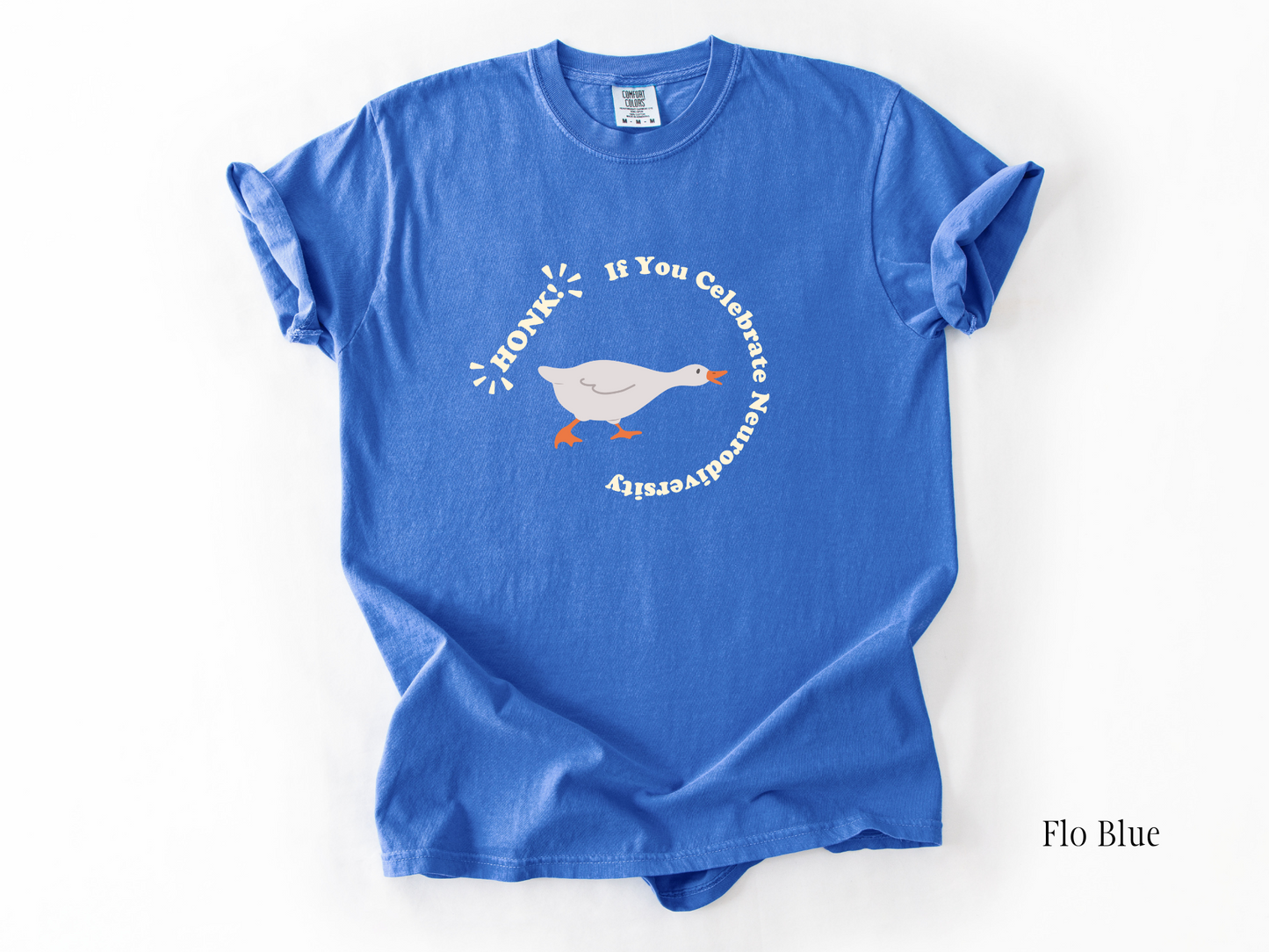 Honk if You Celebrate Neurodiversity T-Shirt, Funny Goose Inclusion and Acceptance Tee, Special Education Teacher, Gift for Advocate