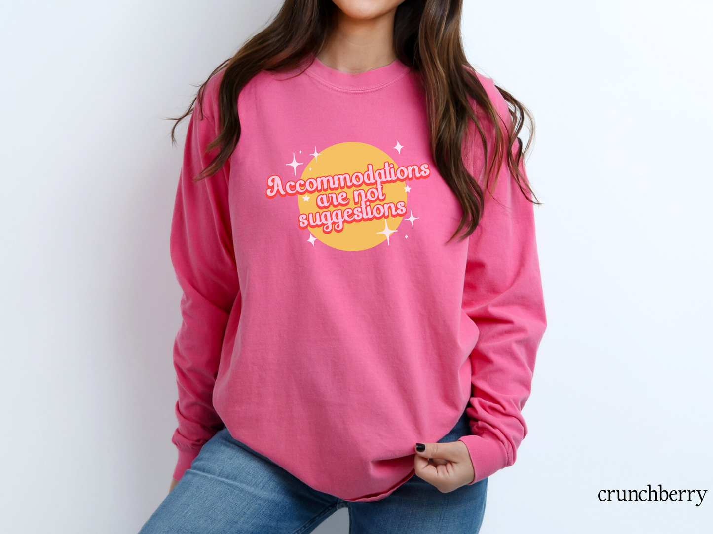Accommodations Are Not Recommendations Long Sleeve T-Shirt, Teacher Advocacy Shirt, Special Education Apparel, Inclusive Classroom Tee