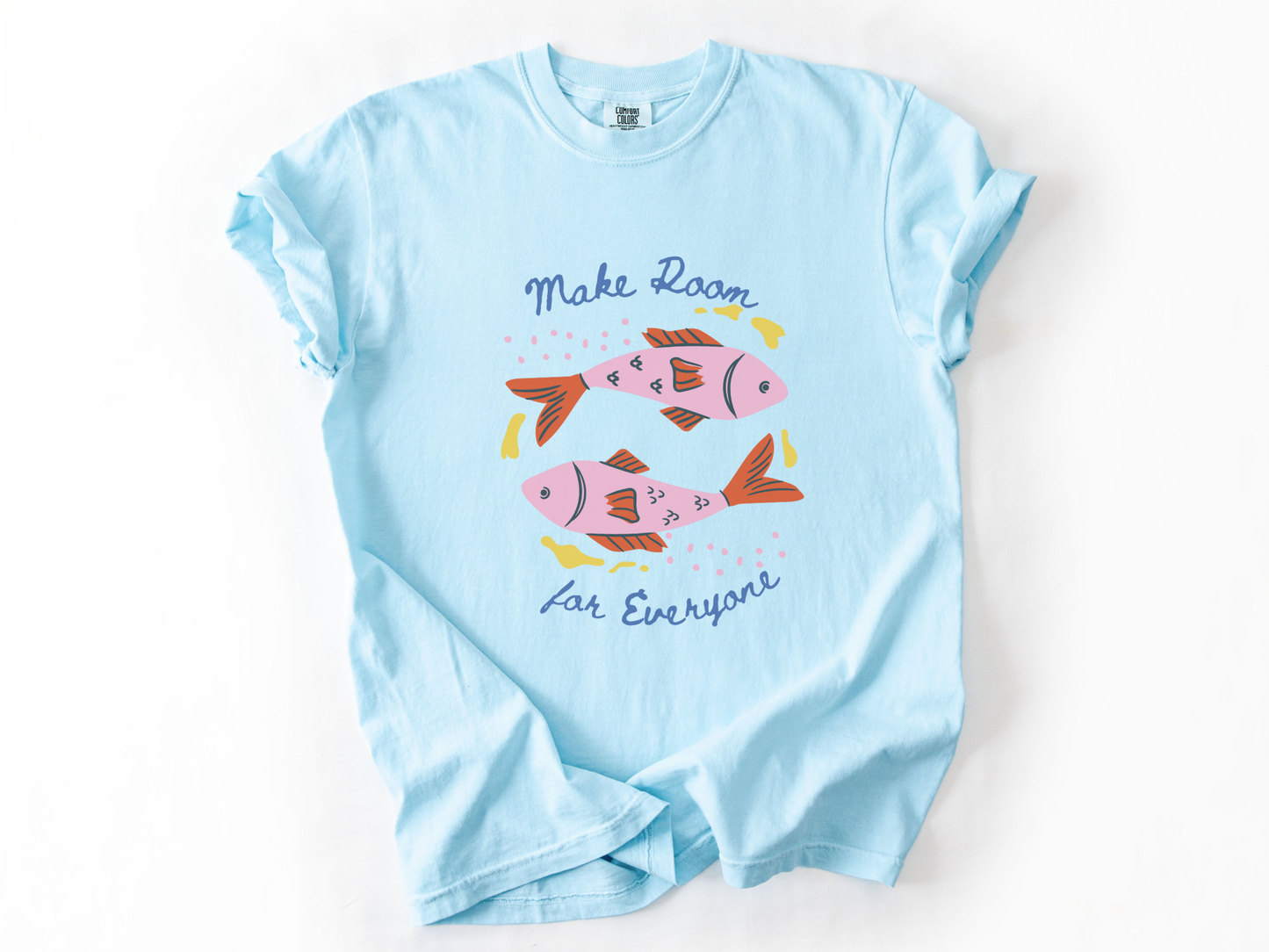 Make Room for Everyone T-Shirt, Inclusion and Acceptance Fish Graphic Tee