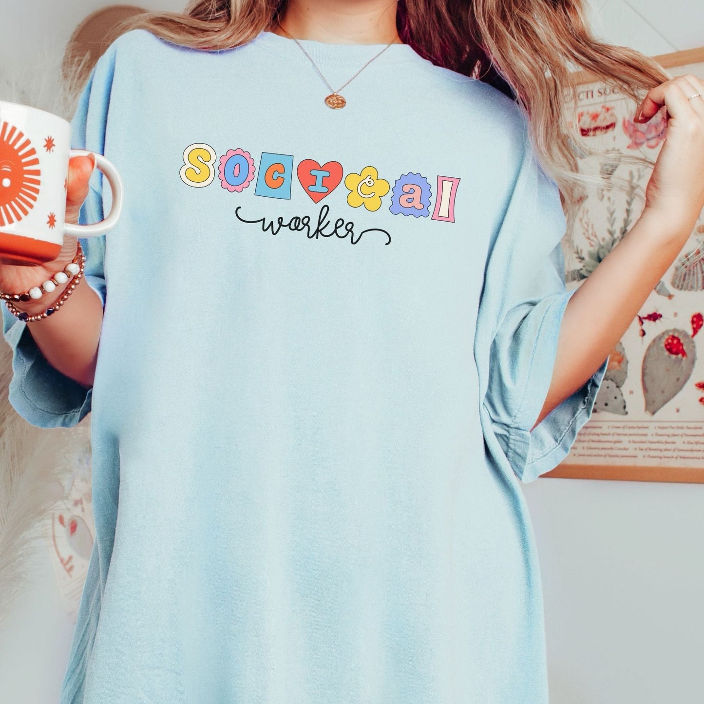 Comfort Colors Social Worker Tee, Social work graphic Tee, gift for social worker