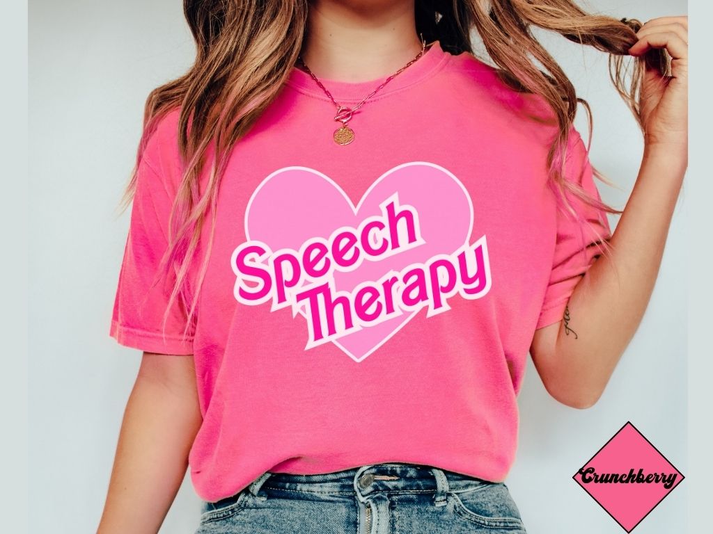 Speech Therapy Shirt, Doll themed SLP t shirt, Speech Language Pathologist Apparel, Unisex Jersey T-Shirt