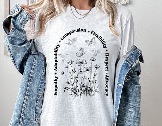 Wildflower Advocacy shirt, Unisex Bella Canvas