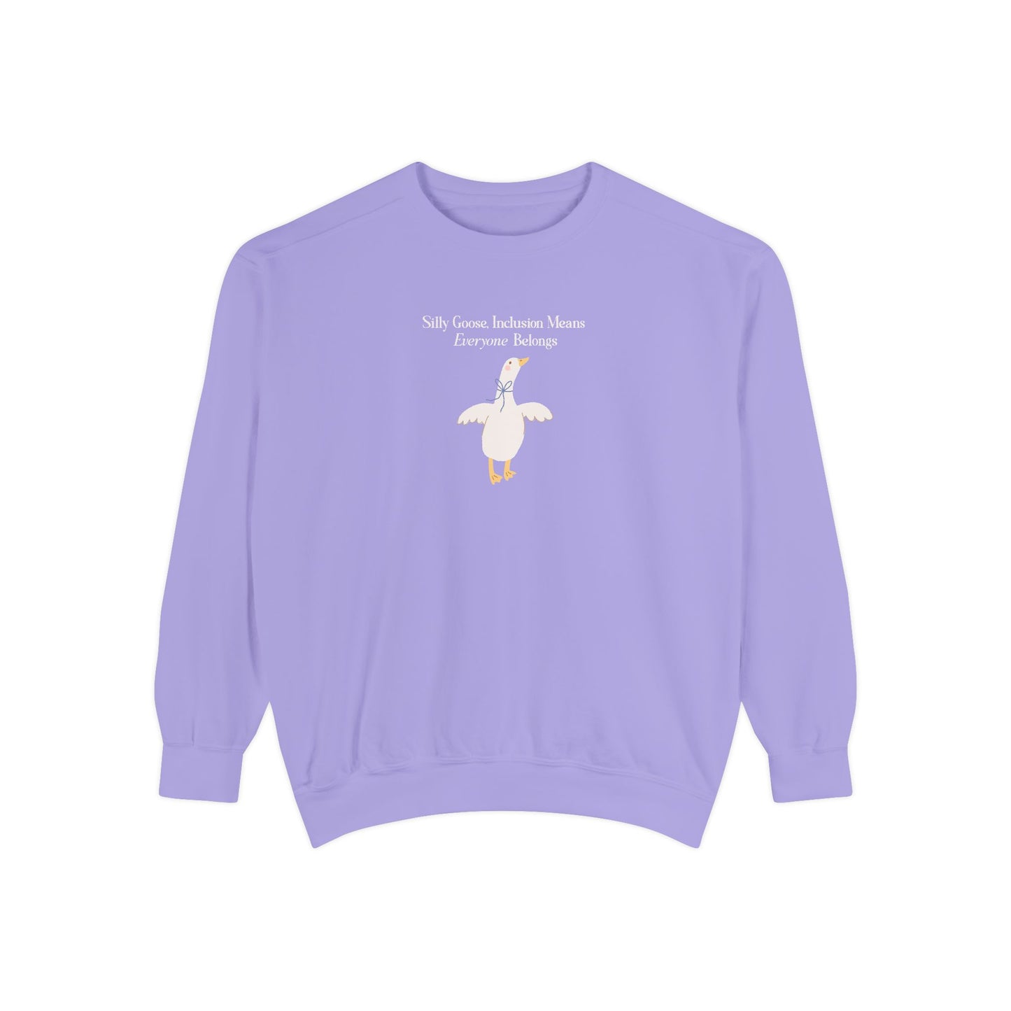 Goose Inclusion Sweatshirt, Everyone Belongs Adult Crewneck for Teachers, Therapists, Autism Acceptance, Neurodiversity Gift