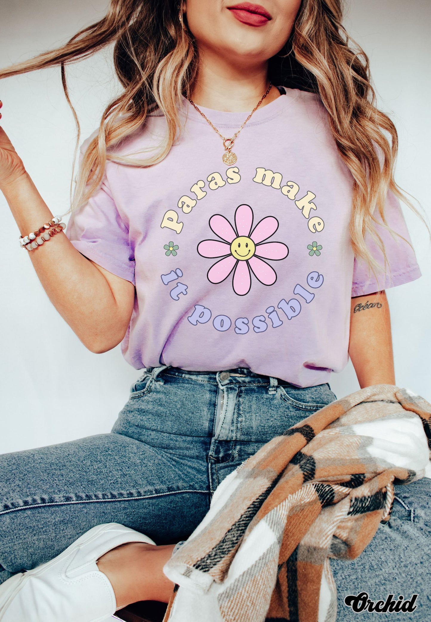 Paras make it possible shirt, Floral Para educator tee, Gift for para, para professional shirt, unisex Unisex Comfort Colors® 1717