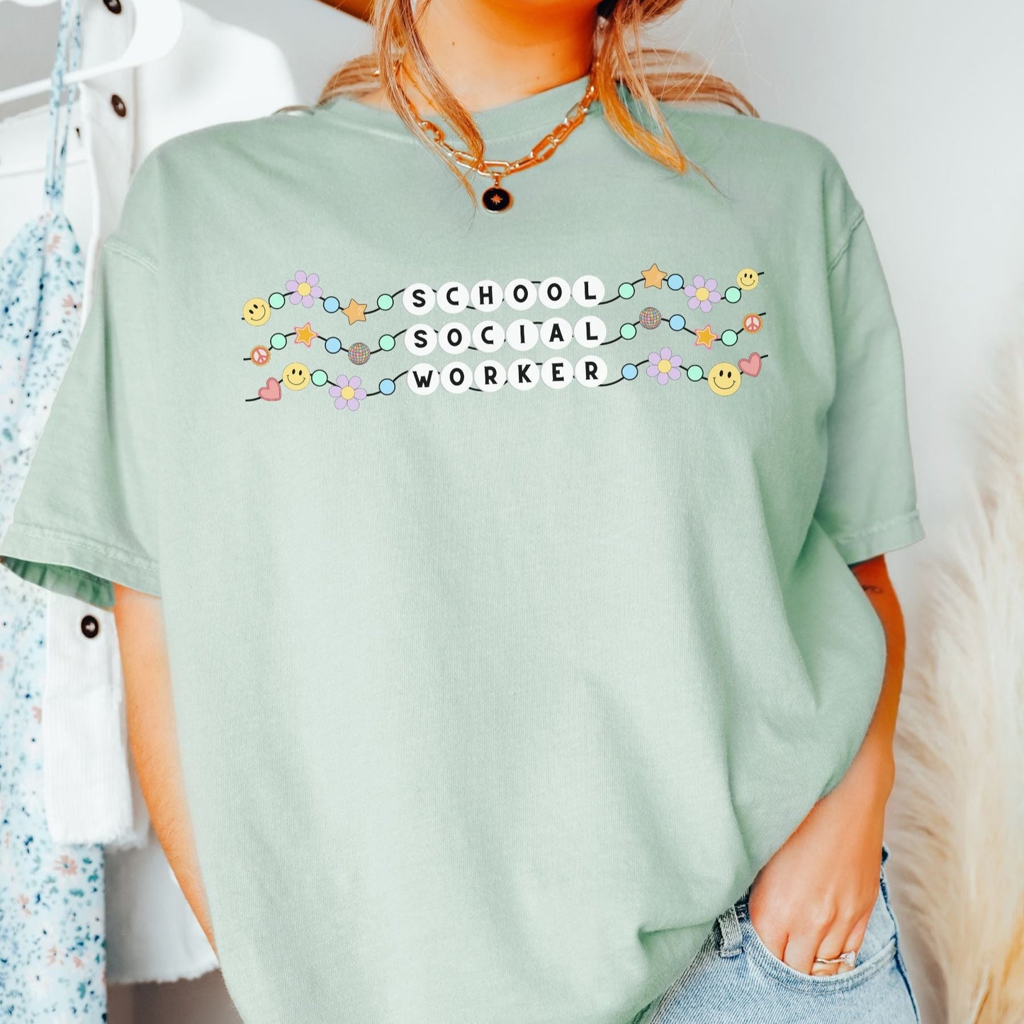 Comfort Colors School Social Worker Tee, School Social work graphic Tee, gift for ssw