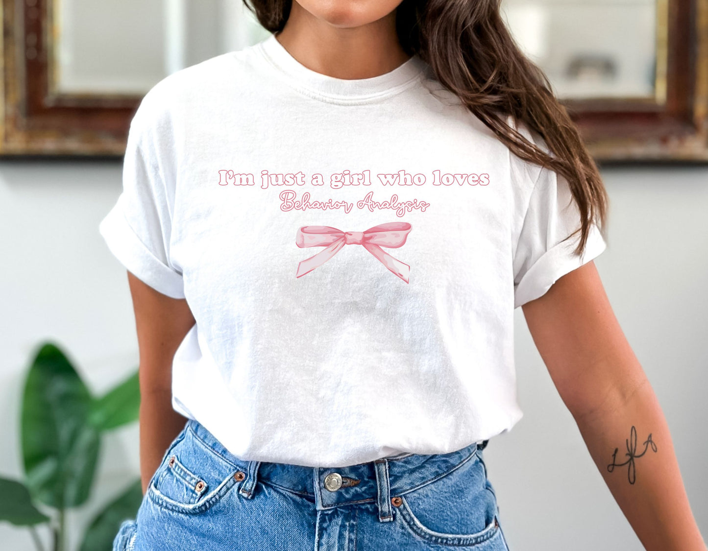 I'm just a girl who loves behavior analysis Shirt, rbt bcba tee, Gift for behavior analyst behavior technician, Comfort Colors aba therapist