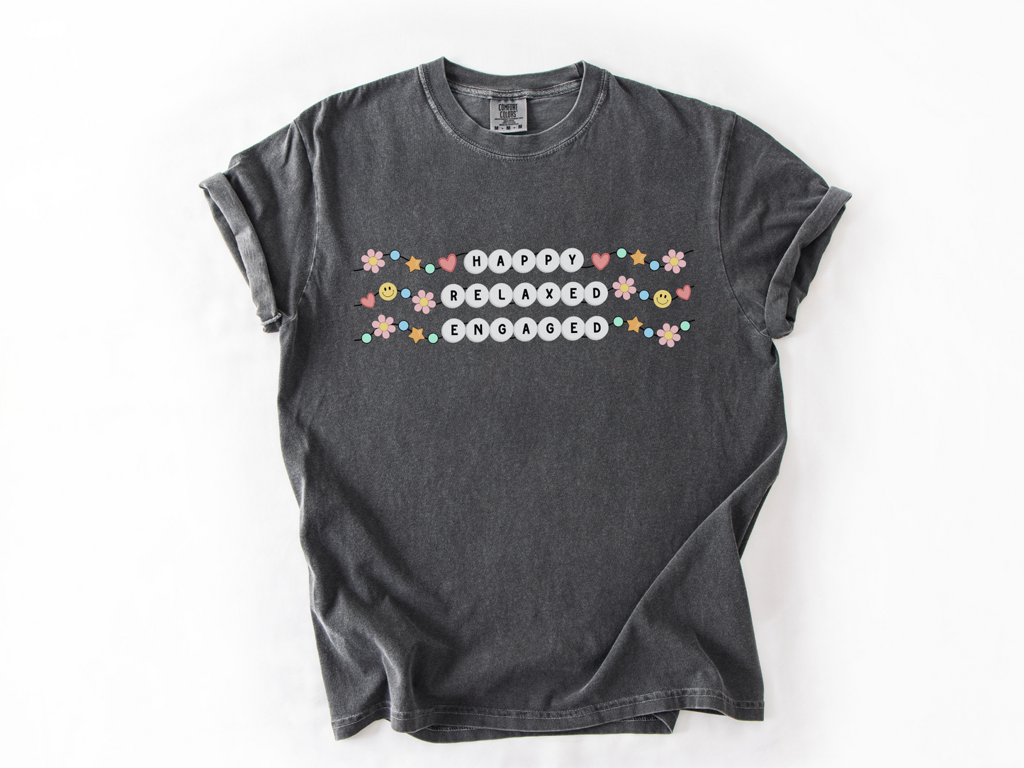 Happy Relaxed Engaged T-Shirt, ABA Therapist Tee, Gift For Rbt Bcba, Behavior Analyst Apparel, Behavior Tech Shirt