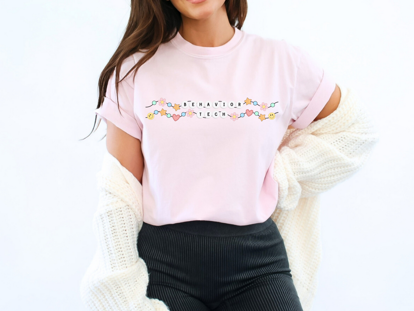 Behavior Technician Friendship Bracelet Shirt, RBT Retro Graphic Tee, Gift For Behavior Tech, Comfort Colors Aba Merch