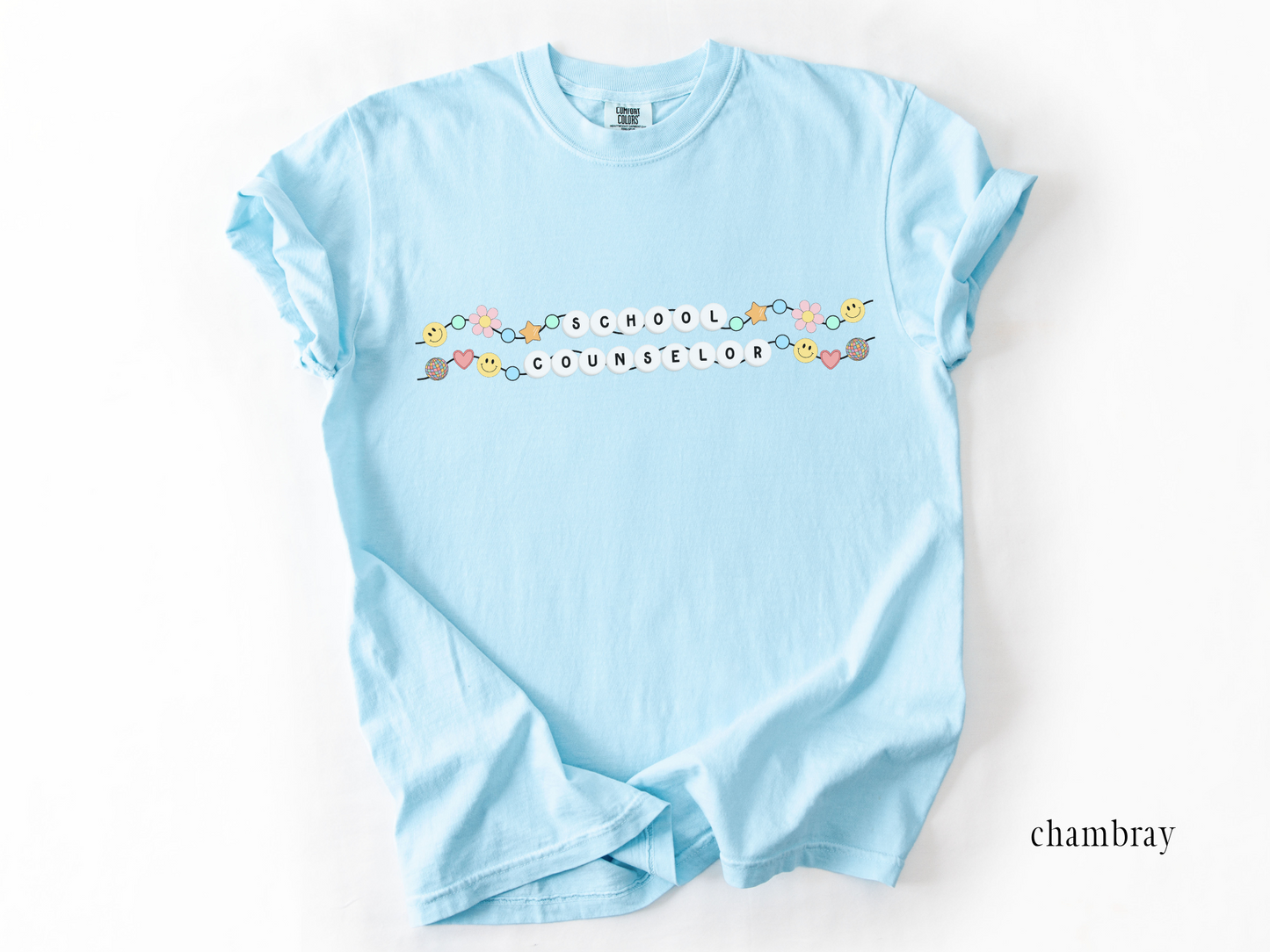 School Counselor Friendship Bracelet Shirt, School Counselor Retro Graphic Tee, Gift For School Counselor