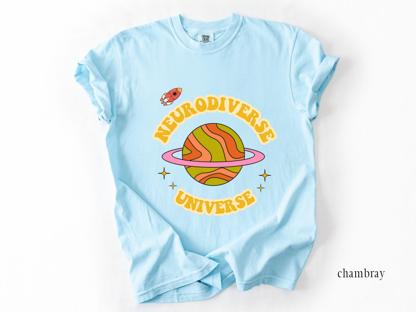 Neurodiverse Universe shirt, Neurodiversity Shirt, Unisex Comfort Colors® 1717