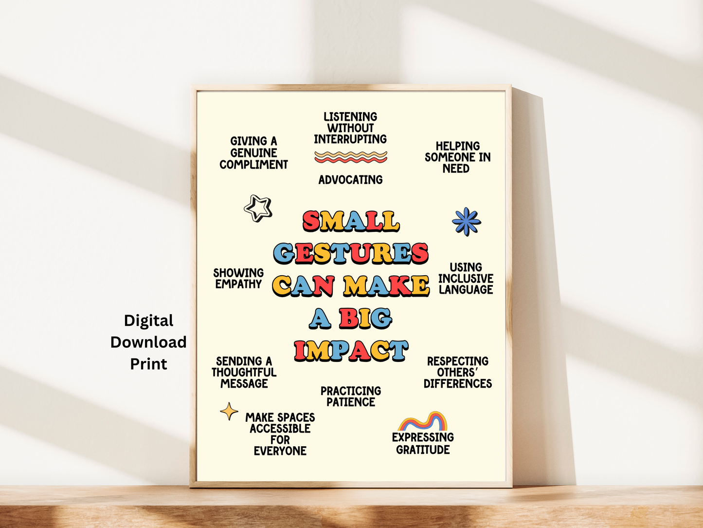 "Small Gestures, Big Impact" - Free Digital Print