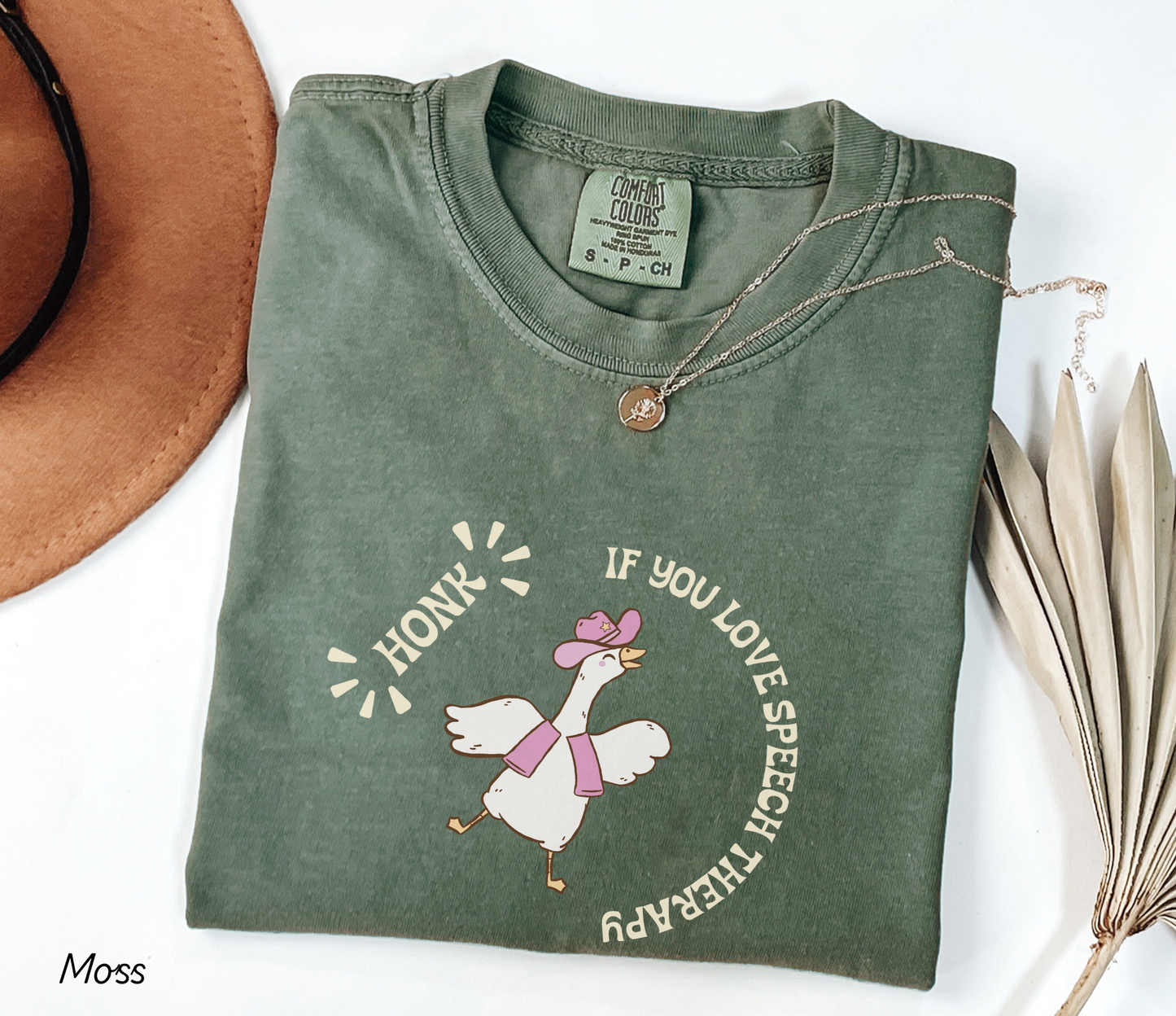 Honk if You Love Speech Therapy T-Shirt, Funny Goose SLP Tee, SLP SLPA Graphic Tee, Gift for Speech Therapists
