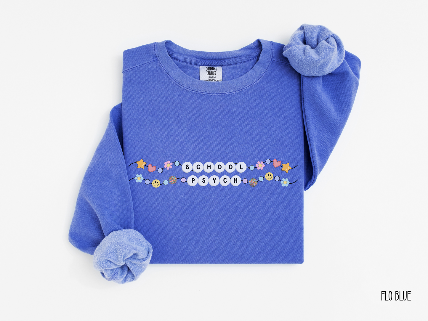 School Psych Friendship Bracelet Sweatshirt, School Psychologist Crewneck, Gift for School Psychologist, Comfort Colors