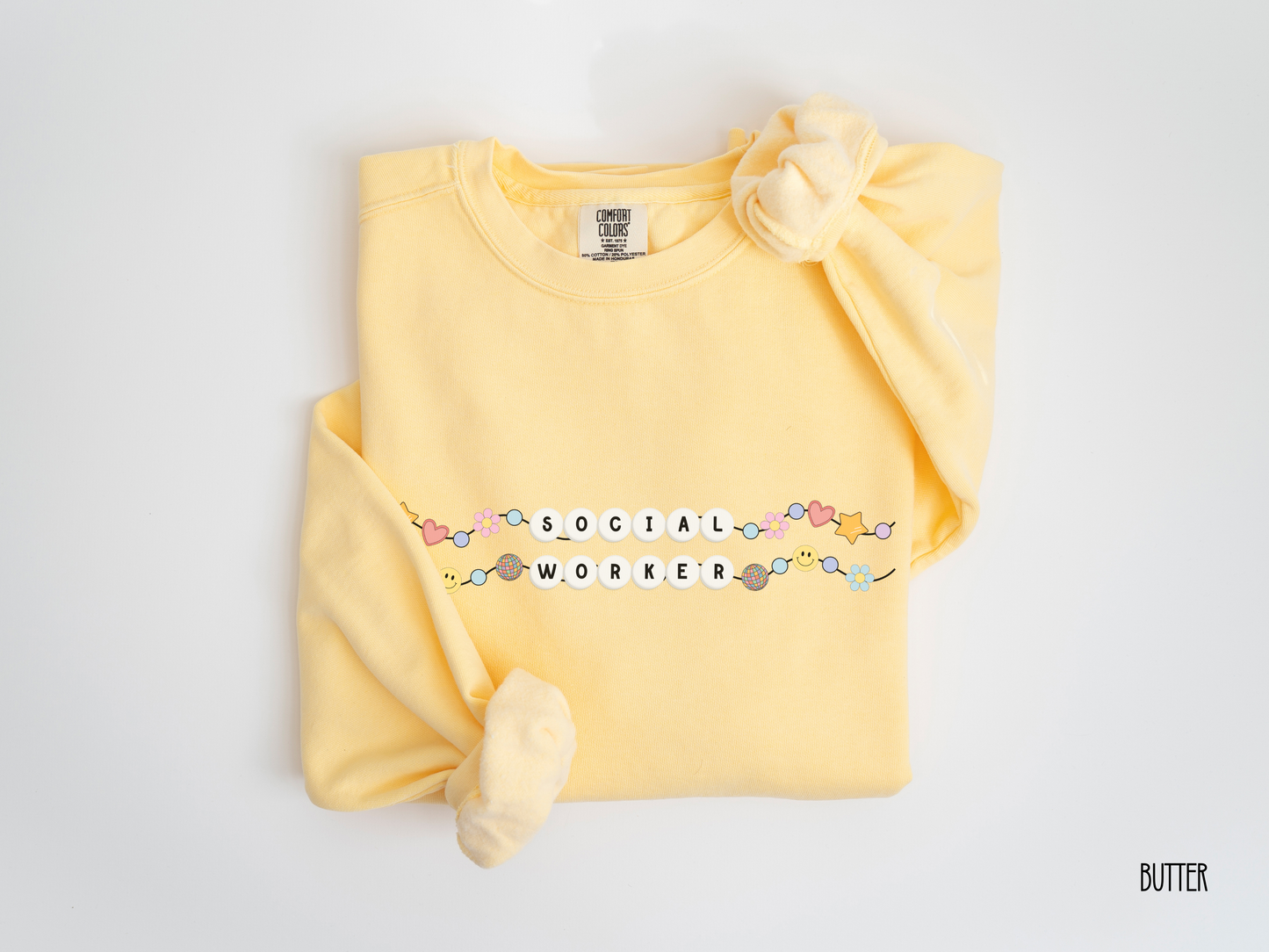 Social Worker Friendship Bracelet Sweatshirt, Retro Social Worker Crewneck, Gift For Social Worker