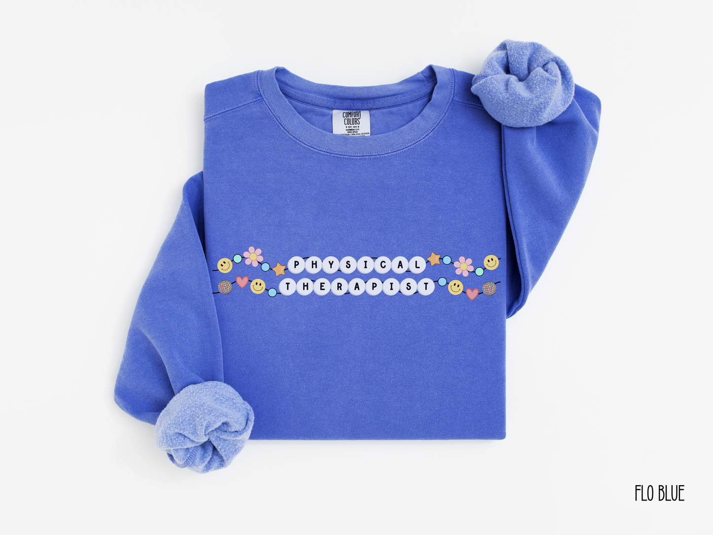 Physical Therapist Friendship Bracelet Sweatshirt, Retro Physical Therapy Crewneck, Gift for PT PTA, Comfort Colors