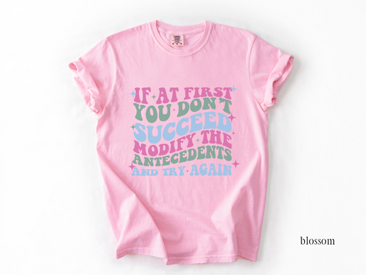 Funny ABA shirt, If at first you don't succeed, Behavior squad, gift for behavior analyst, behavior tech