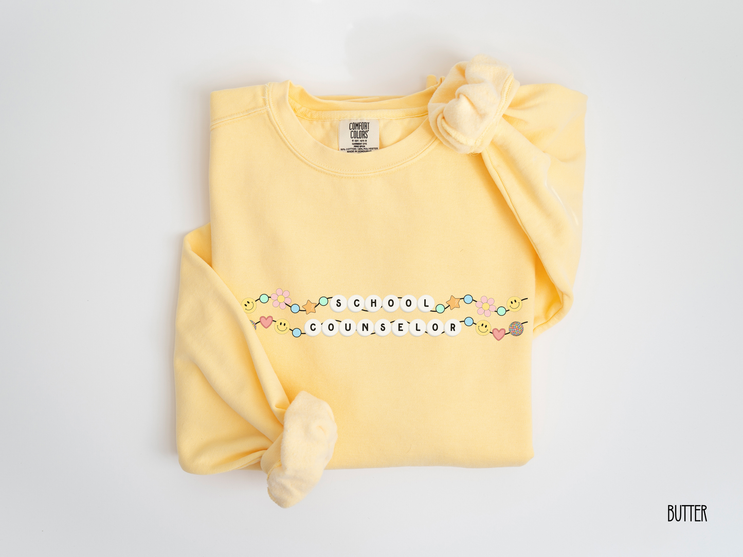 School Counselor Friendship Bracelet Sweatshirt, School Counselor Retro Crewneck, Gift for School Counselor