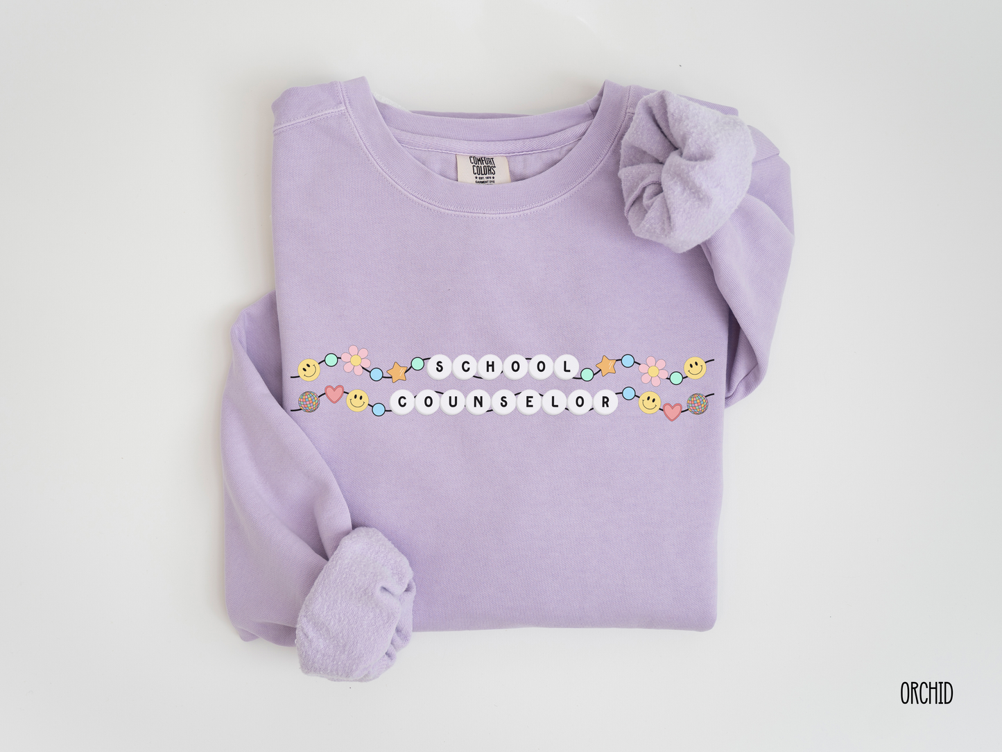 School Counselor Friendship Bracelet Sweatshirt, School Counselor Retro Crewneck, Gift for School Counselor