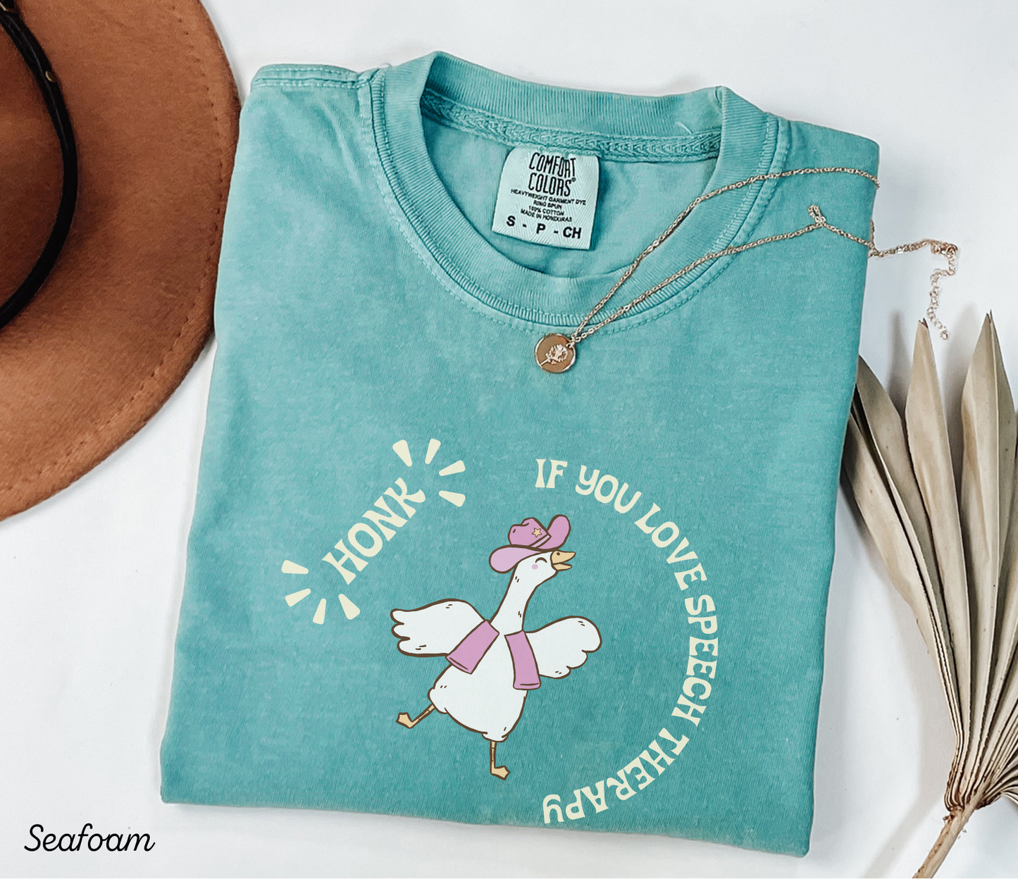 Honk if You Love Speech Therapy T-Shirt, Funny Goose SLP Tee, SLP SLPA Graphic Tee, Gift for Speech Therapists