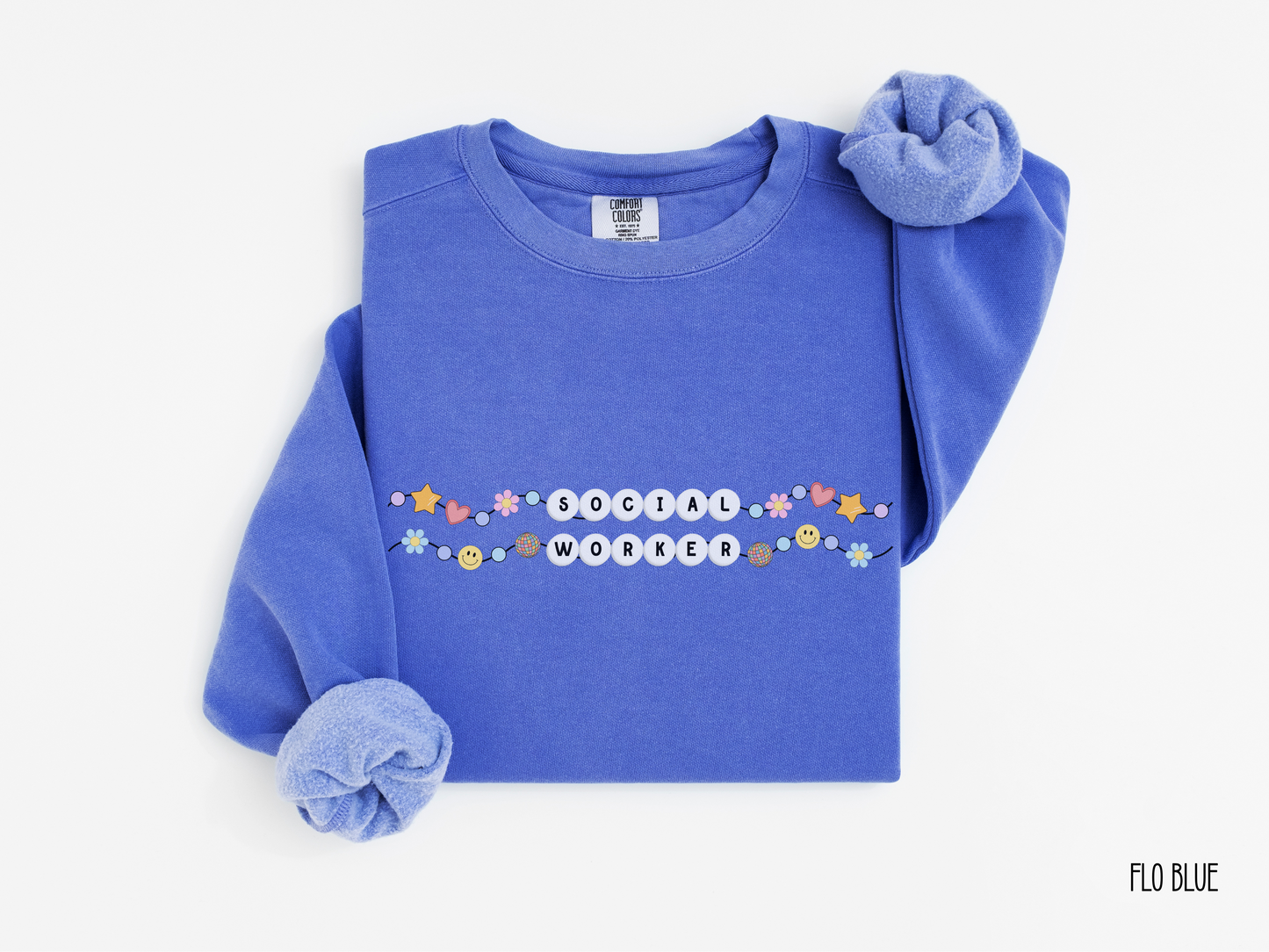 Social Worker Friendship Bracelet Sweatshirt, Retro Social Worker Crewneck, Gift For Social Worker