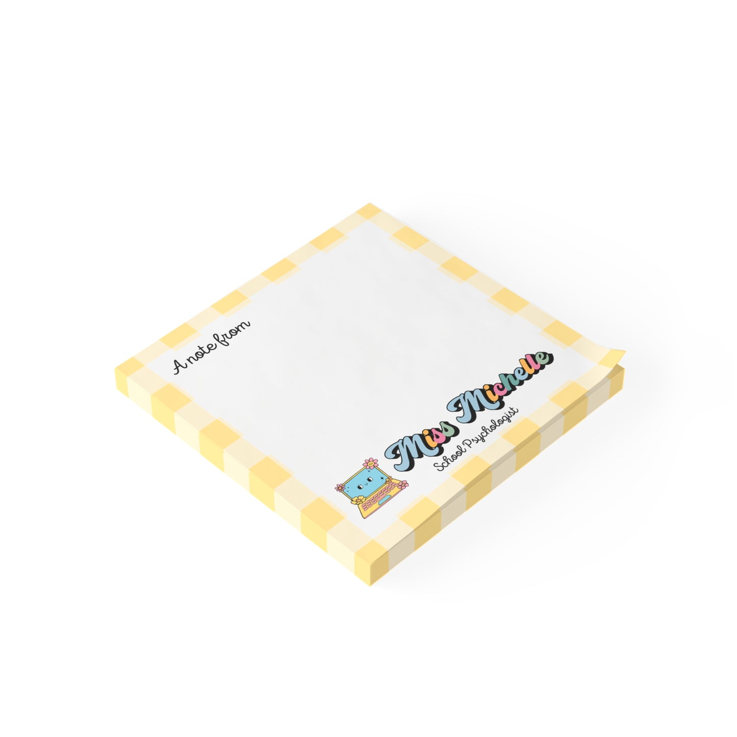 Personalized Post-it® Notes, Retro Style Sticky Notes