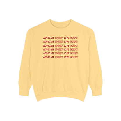 Advocate Loudly Love Deeply Sweatshirt | Inclusion Crewneck for Teachers, Therapists & Advocates