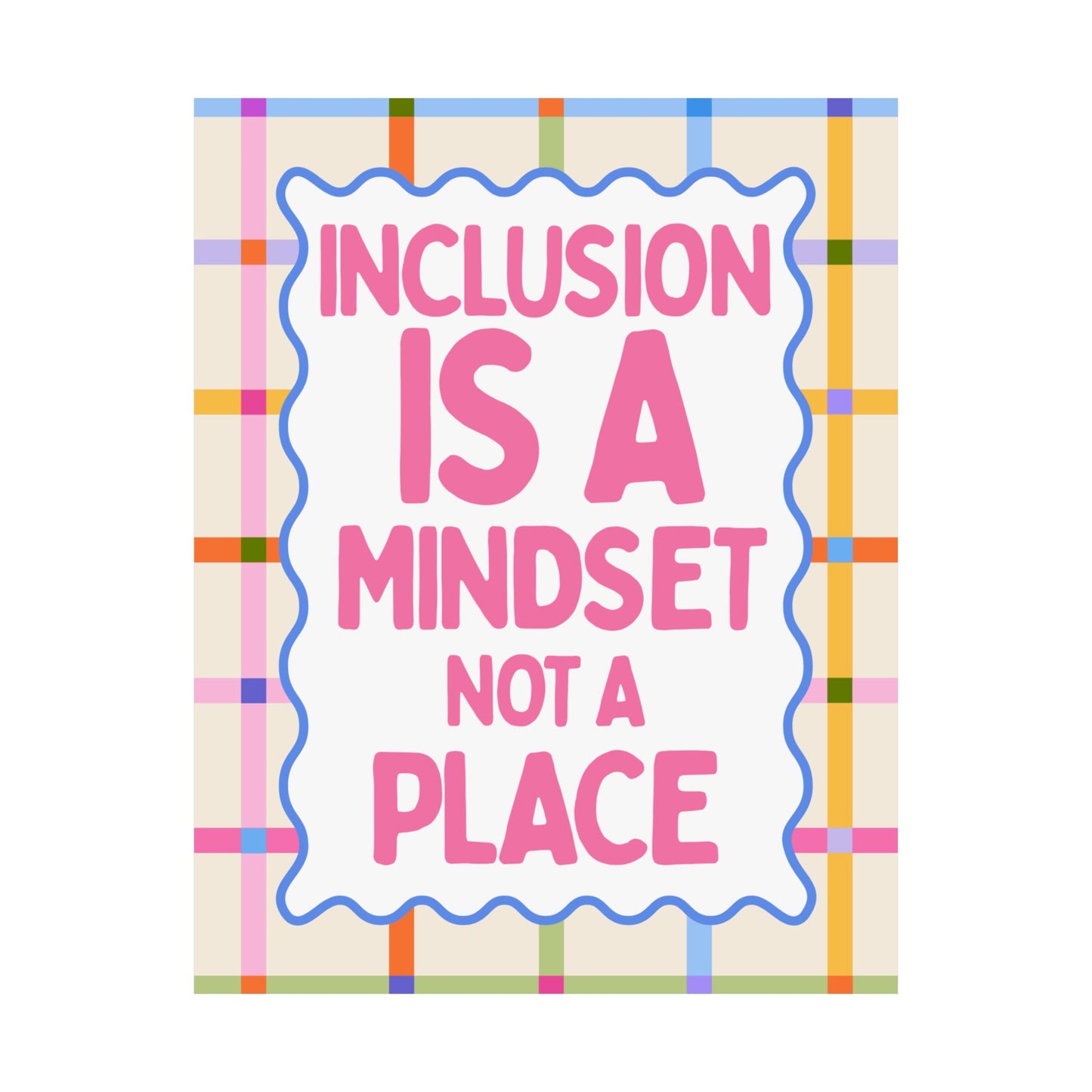 Inclusion is a Mindset Poster | Special Education Classroom Decor | Neurodiversity Affirming Wall Art | Inclusive Education Print