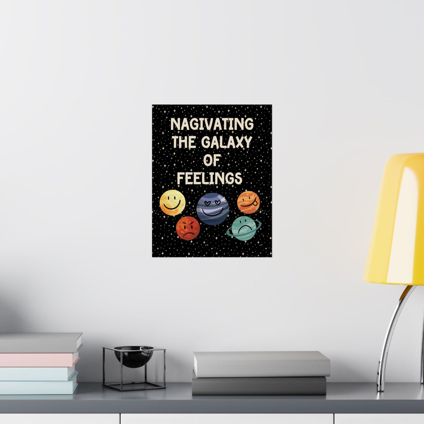 Outer Space Emotions Wall Art, Space Themed Counseling Therapy Decor, Emotional Regulation Print, Classroom Matte Vertical Posters