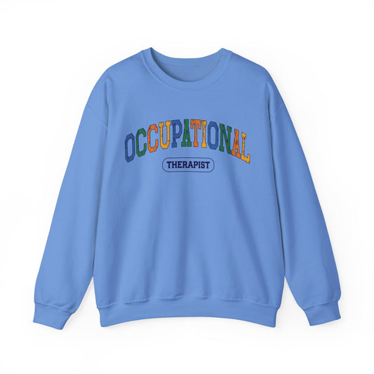 Varsity Occupational Therapist Sweatshirt, OT crewneck, OT College Style sweatshirt, Gift for OT