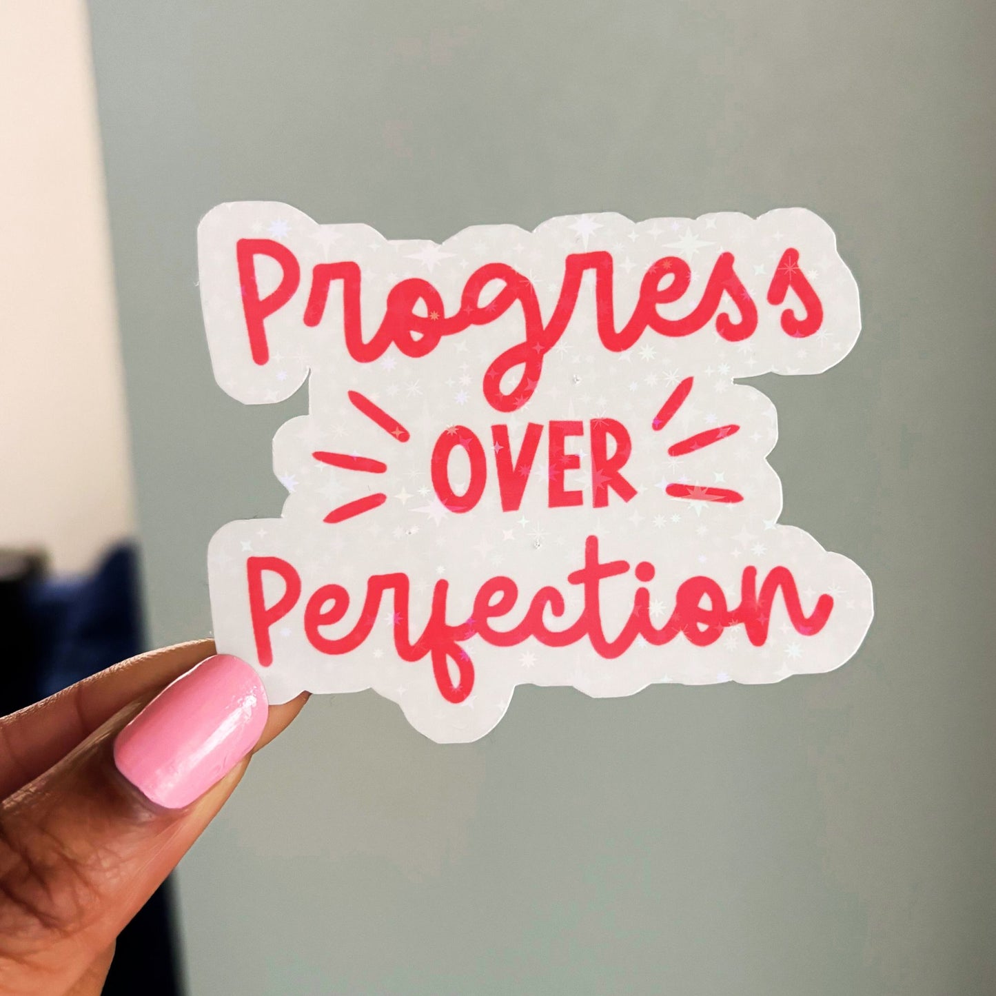 Progress over Perfection Sticker, Teacher OT SLP ABA Stickes