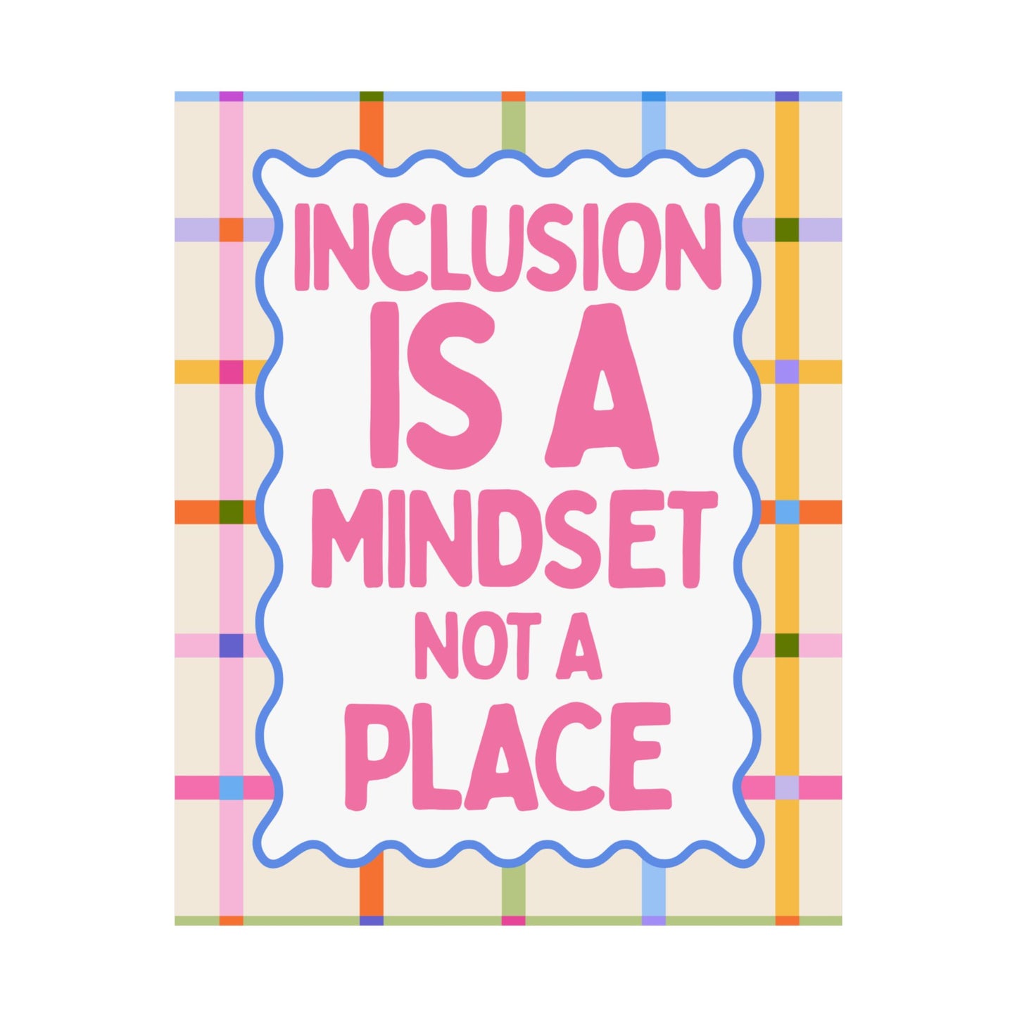 Inclusion is a Mindset Poster | Special Education Classroom Decor | Neurodiversity Affirming Wall Art | Inclusive Education Print