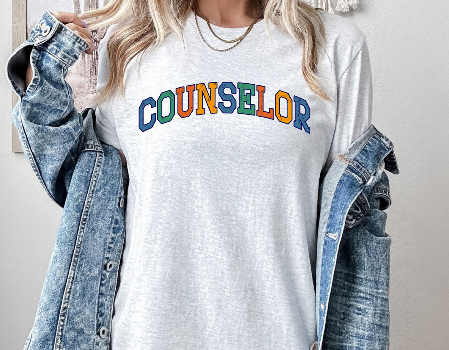 School Counselor Shirt, Counselor Varsity Tee, Bella Canvas gift for Counselor