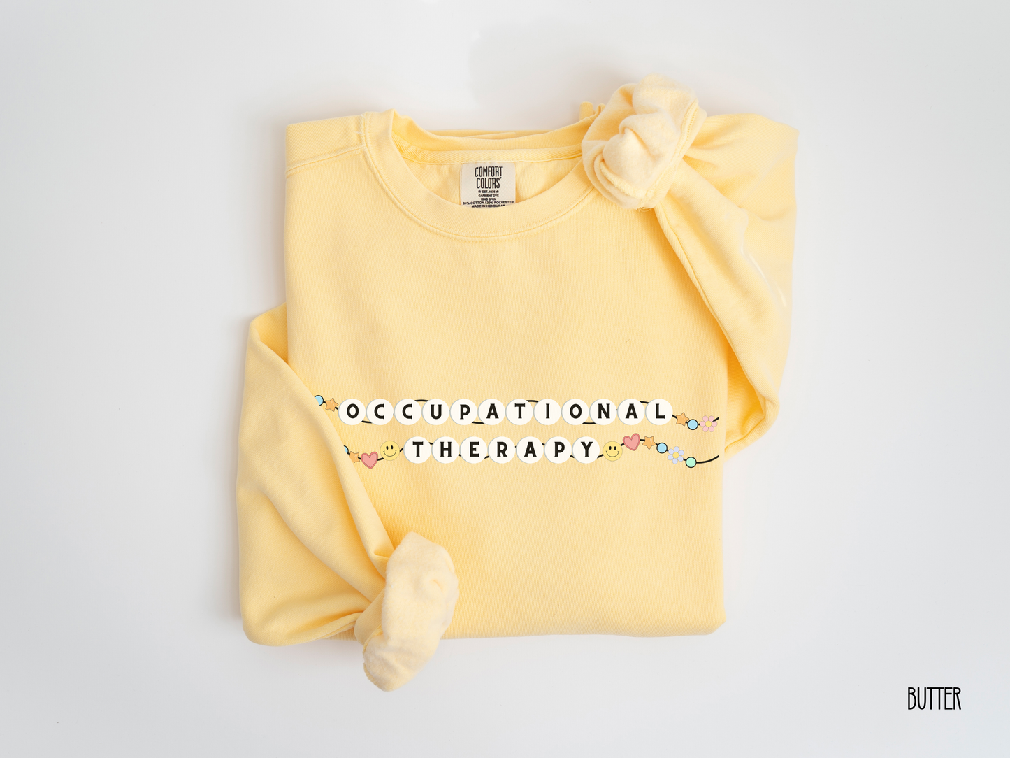 Friendship Bracelet Occupational Therapy sweatshirt, Comfort Colors 1566 OT OTA crewneck, gift for ot ota