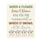 ABA Clinic Decor, When a flower doesn't bloom, Therapist Wall Art, ABA poster, Educator Quotes, Matte Vertical Posters